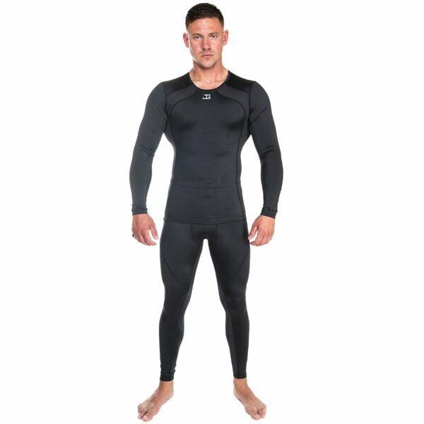Joya Compressie Rashguard Lange Mouwen Zwart Wit Joya Compressie Rashguard Lange Mouwen Zwart Wit