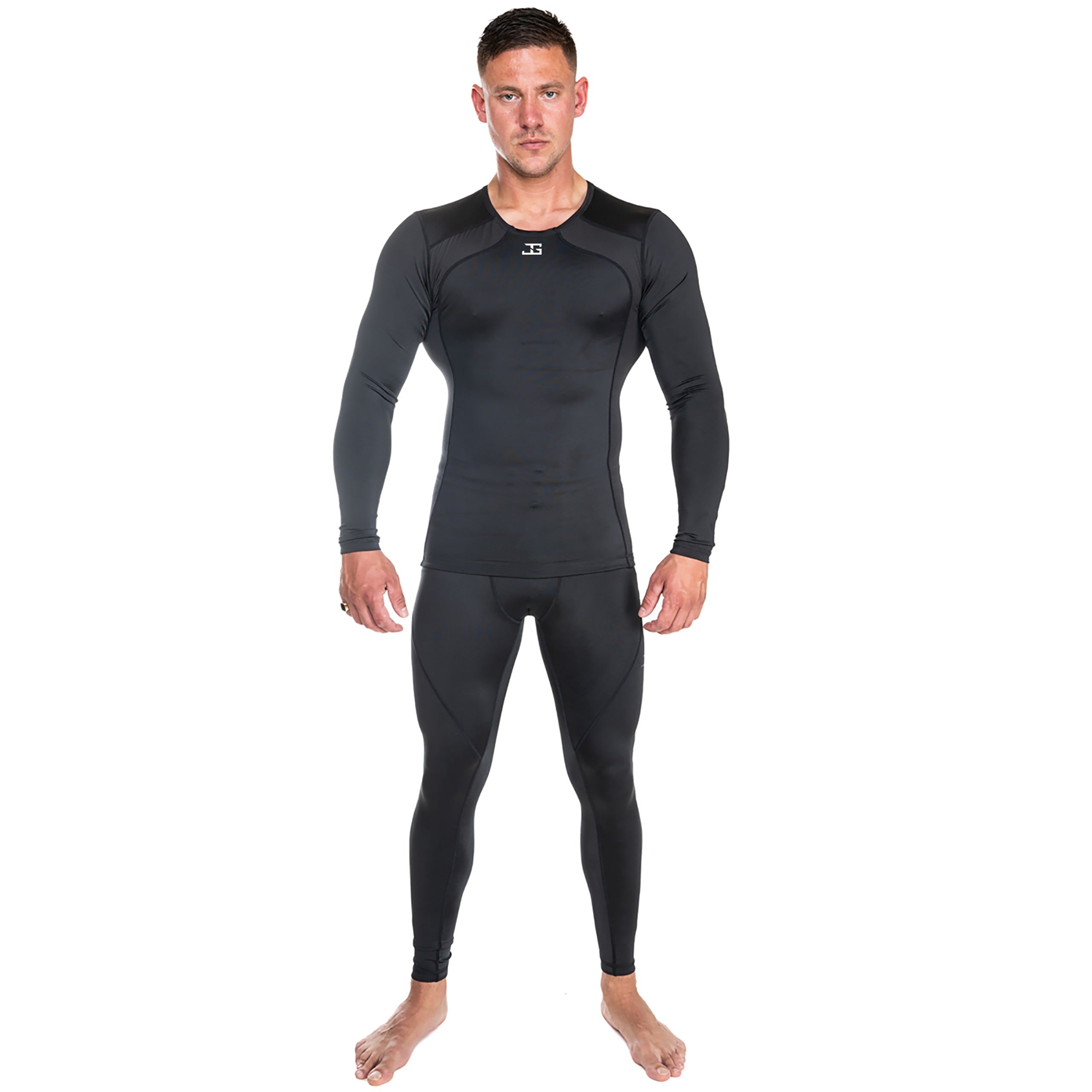 Joya Compressie Rashguard Lange Mouwen Zwart Wit Joya Compressie Rashguard Lange Mouwen Zwart Wit