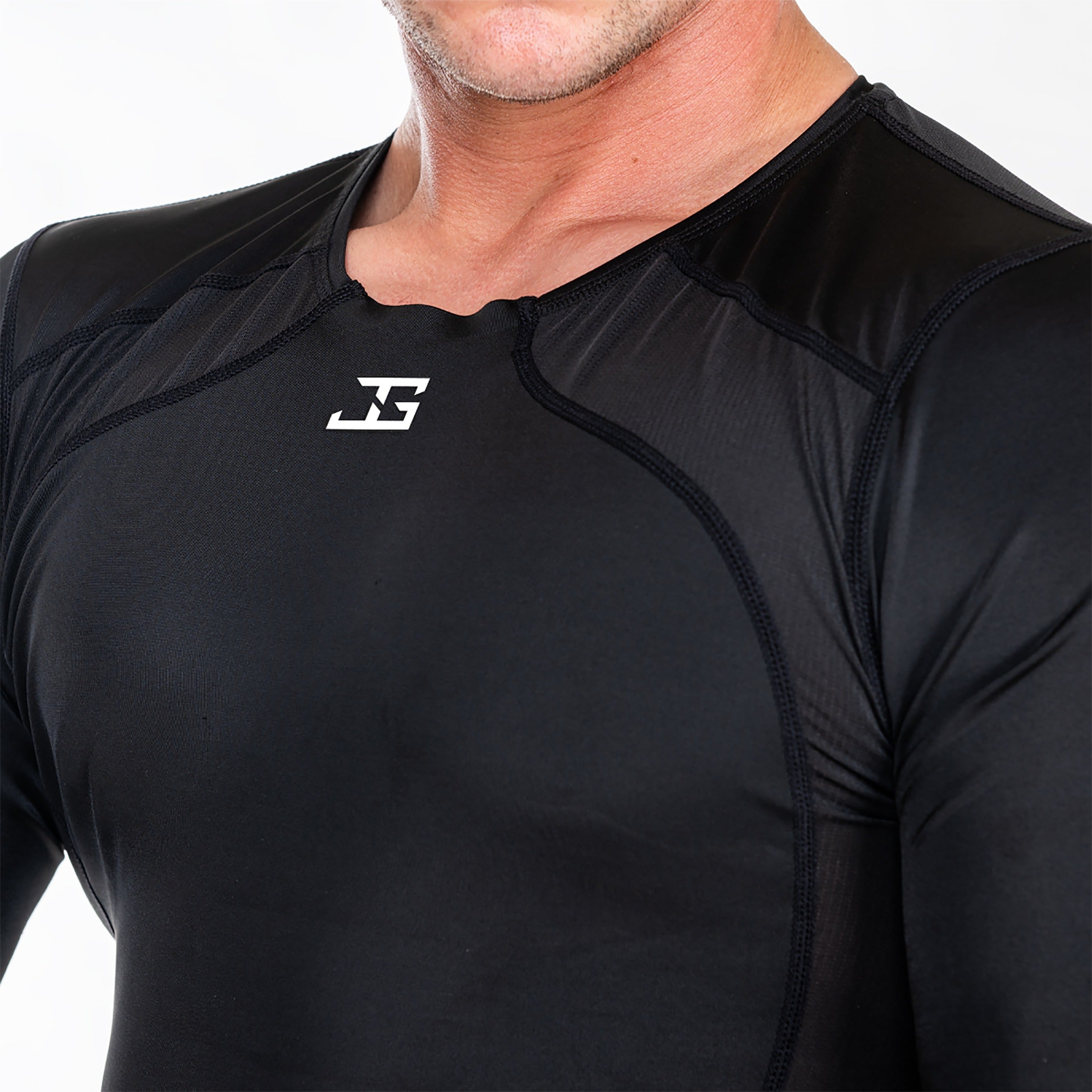 Joya Compressie Rashguard Lange Mouwen Zwart Wit Joya Compressie Rashguard Lange Mouwen Zwart Wit