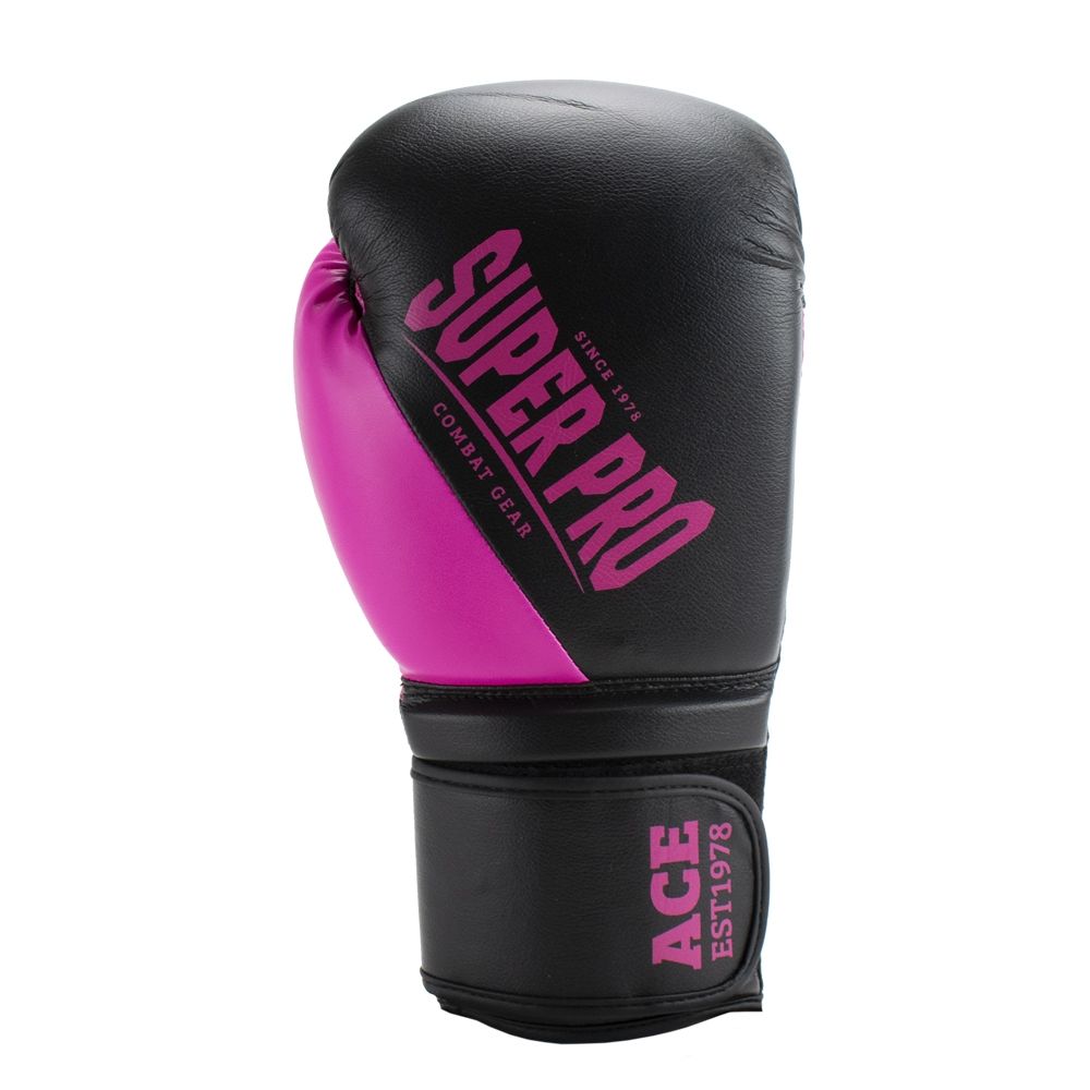 Super Pro Combat Gear Bokshandschoen - Ace - Roze / Zwart Super Pro Combat Gear Bokshandschoen - Ace - Roze / Zwart