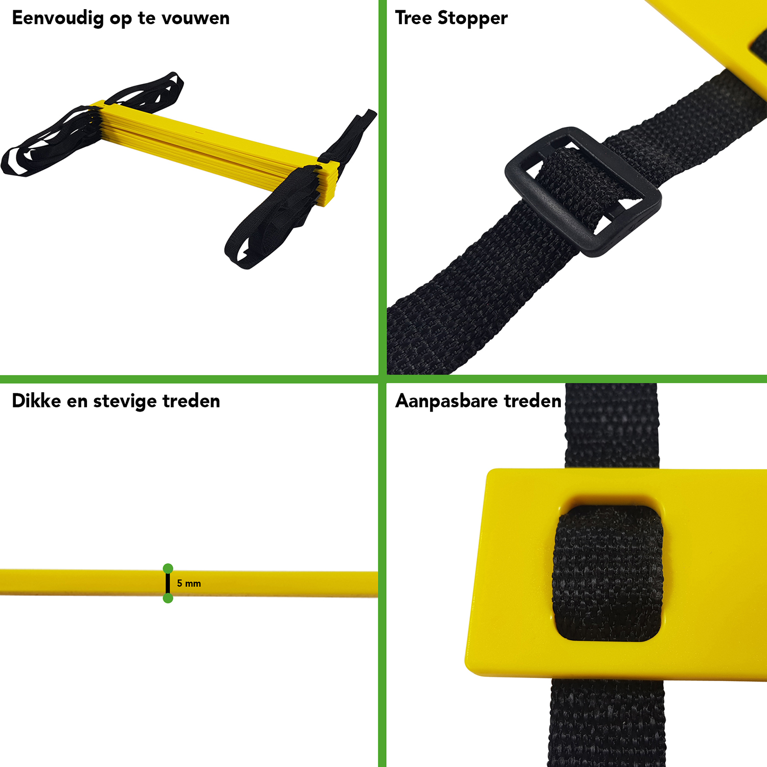Tunturi Nieuw - Agility Ladder 4.5m - Zwart Tunturi Nieuw - Agility Ladder 4.5m - Zwart