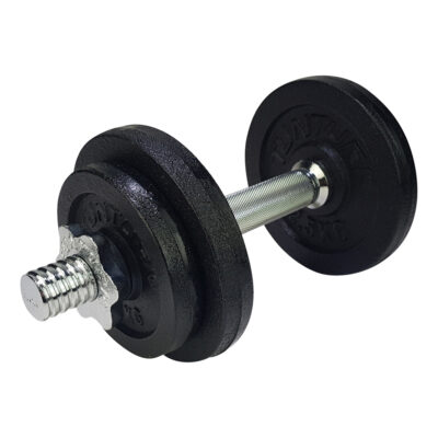Tunturi Dumbbell - Dumbell Gietijzer totaal 10kg - Zwart Tunturi Dumbbell - Dumbell Gietijzer totaal 10kg - Zwart
