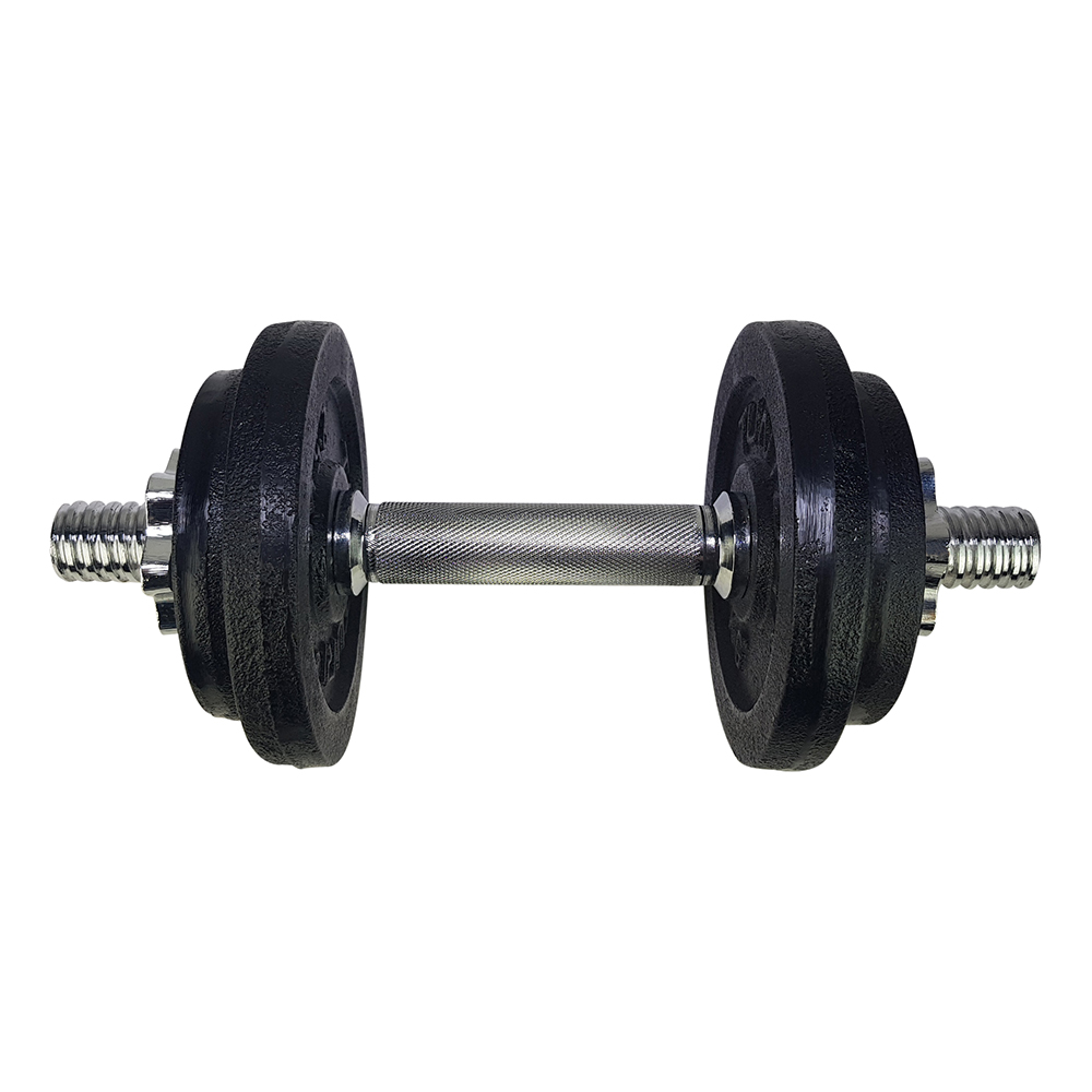 Tunturi Dumbbell - Dumbell Gietijzer totaal 10kg - Zwart Tunturi Dumbbell - Dumbell Gietijzer totaal 10kg - Zwart