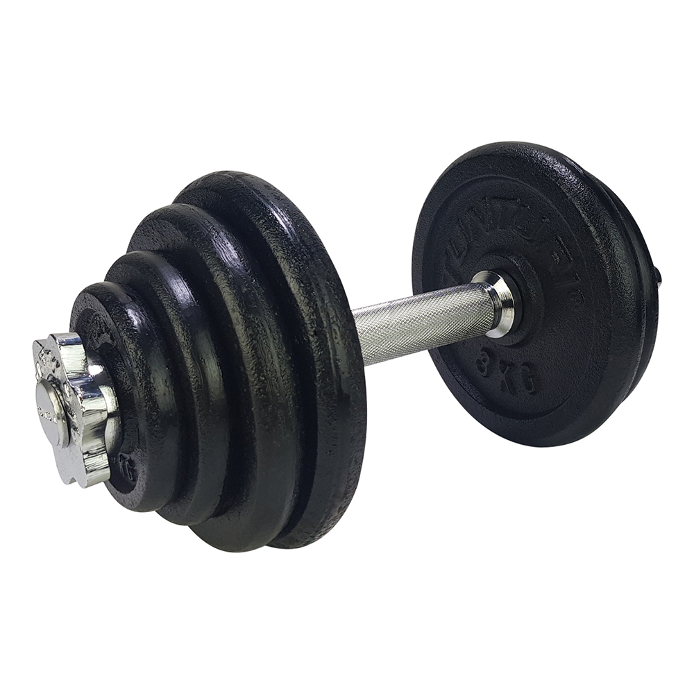 Tunturi Dumbbell - Dumbbellset 15kg - Zwart Tunturi Dumbbell - Dumbbellset 15kg - Zwart