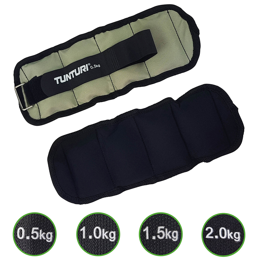 Tunturi Accessoire - Arm/Leg Weights 0.50kg - Grijs Tunturi Accessoire - Arm/Leg Weights 0.50kg - Grijs