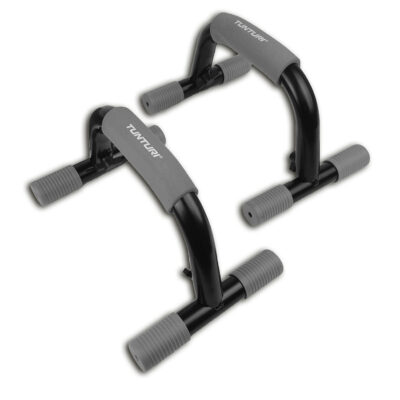Tunturi Opdruksteun - Parallettes -Push-up Bar - Zwart Tunturi Opdruksteun - Parallettes -Push-up Bar - Zwart