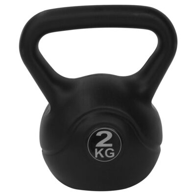 Tunturi Kettlebell - PE Kettlebell 2kg - Zwart Tunturi Kettlebell - PE Kettlebell 2kg - Zwart