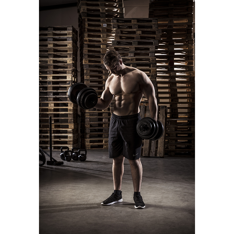 Tunturi Dumbbell - Vinyl Dumbbellset 15kg - Zwart Tunturi Dumbbell - Vinyl Dumbbellset 15kg - Zwart