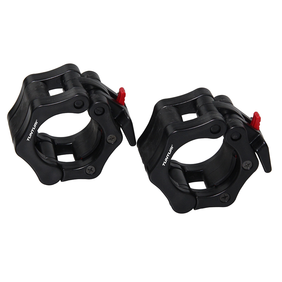 Tunturi Halterstangsluiter - Olympic Lock Jaw Collars - Zwart Tunturi Halterstangsluiter - Olympic Lock Jaw Collars - Zwart
