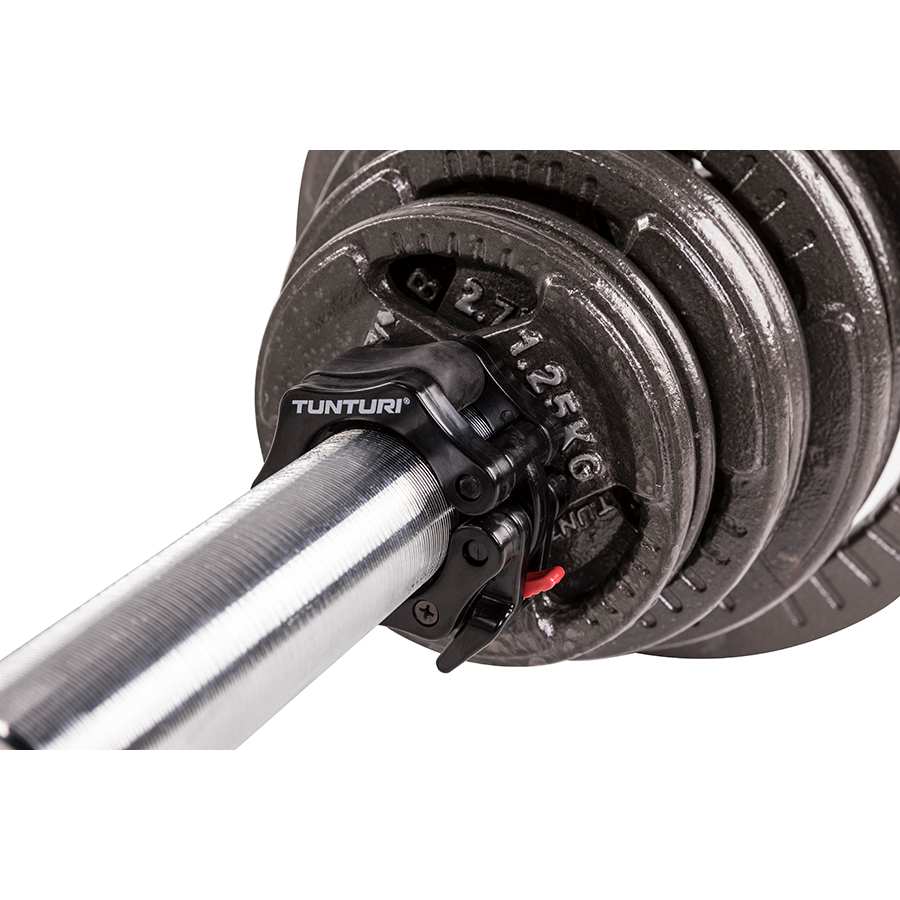 Tunturi Halterstangsluiter - Olympic Lock Jaw Collars - Zwart Tunturi Halterstangsluiter - Olympic Lock Jaw Collars - Zwart