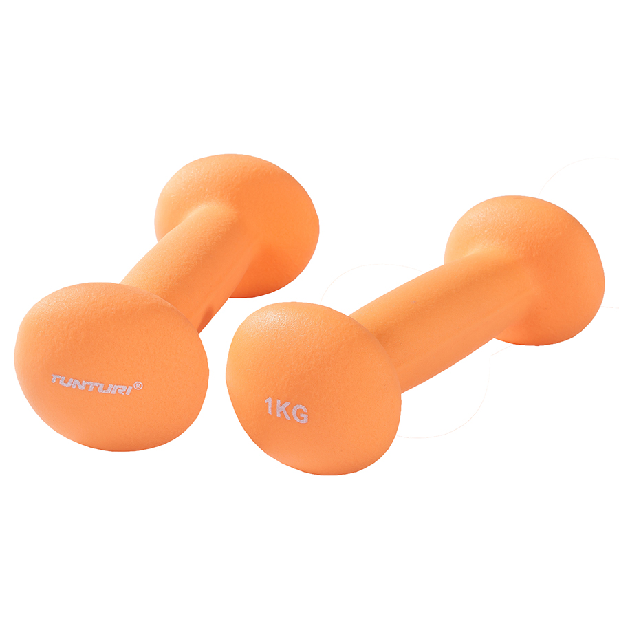 Tunturi Dumbbell - Neopreen 1,0kg - Oranje Tunturi Dumbbell - Neopreen 1,0kg - Oranje