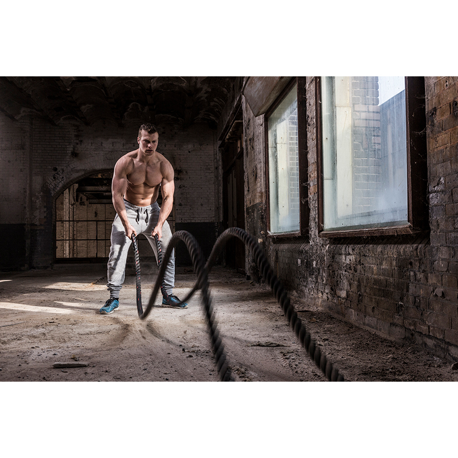 Tunturi Battlerope - Battle Rope 9m - Zwart Tunturi Battlerope - Battle Rope 9m - Zwart