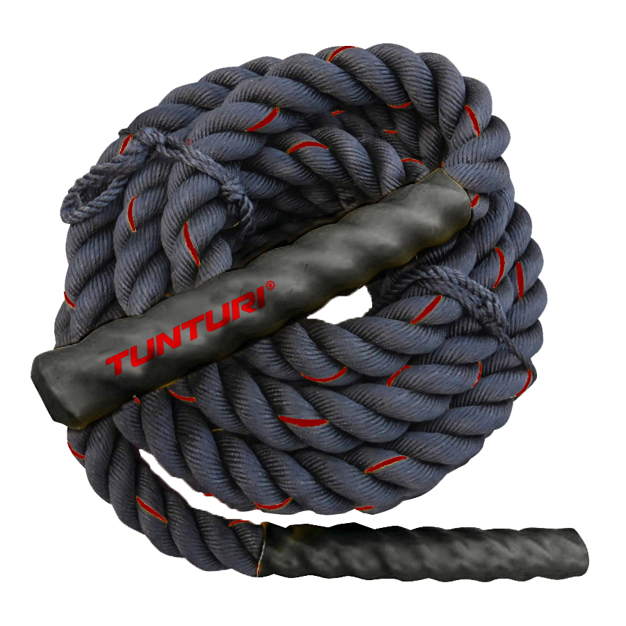 Tunturi Battlerope - Battle Rope 15 m - Zwart Tunturi Battlerope - Battle Rope 15 m - Zwart