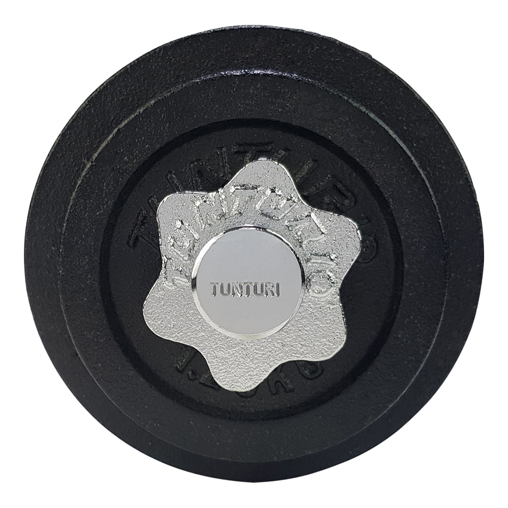 Tunturi Dumbbell - Gietijzer 20kg - Zwart Tunturi Dumbbell - Gietijzer 20kg - Zwart