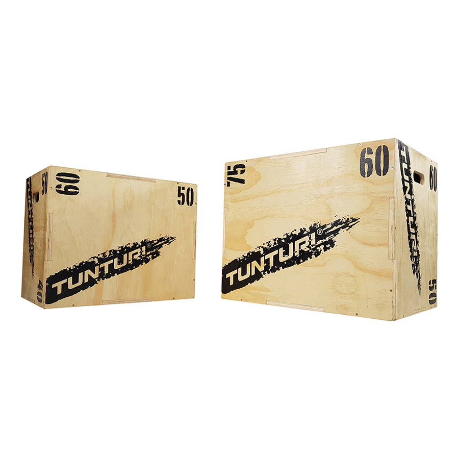 Tunturi Plyo Box - Wood 40/50/60cm - Zwart Tunturi Plyo Box - Wood 40/50/60cm - Zwart