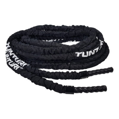 Tunturi Battlerope - Pro Battle Rope With Protection 15m - Zwart Tunturi Battlerope - Pro Battle Rope With Protection 15m - Zwart