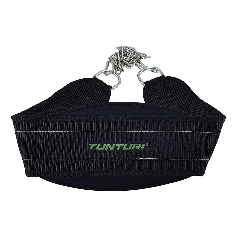 Tunturi Nieuw - EVA Dip Belt With Chain - Zwart Tunturi Nieuw - EVA Dip Belt With Chain - Zwart