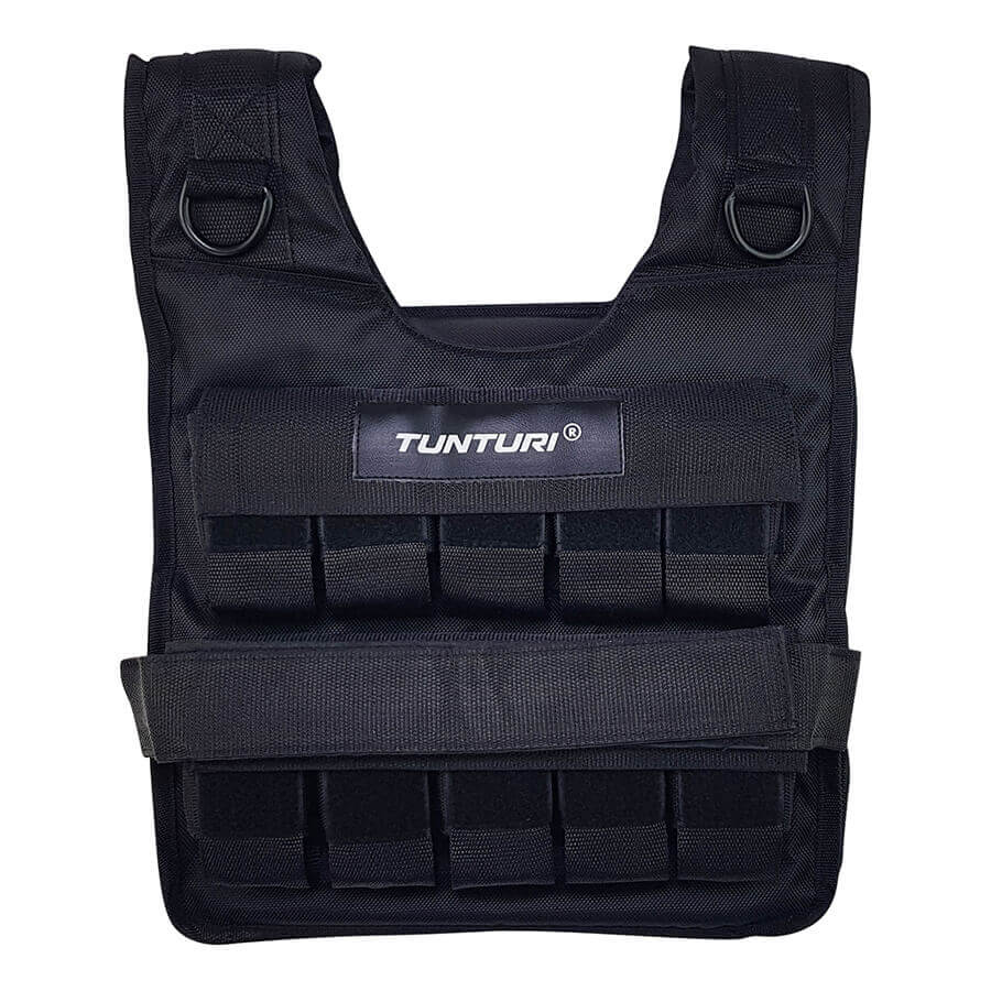 Tunturi Gewichtvest - Verstelbaar Pro 20 kg - Zwart