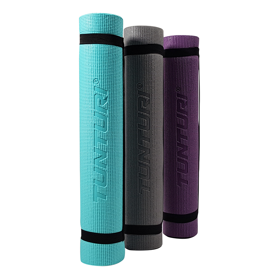 Tunturi Yogamat - PVC Yogamat 4mm - Turquoise Tunturi Yogamat - PVC Yogamat 4mm - Turquoise