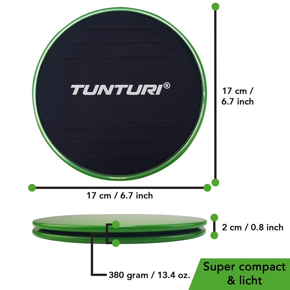 Tunturi Nieuw - Resistance & Core Sliders Set - Rood Tunturi Nieuw - Resistance & Core Sliders Set - Rood
