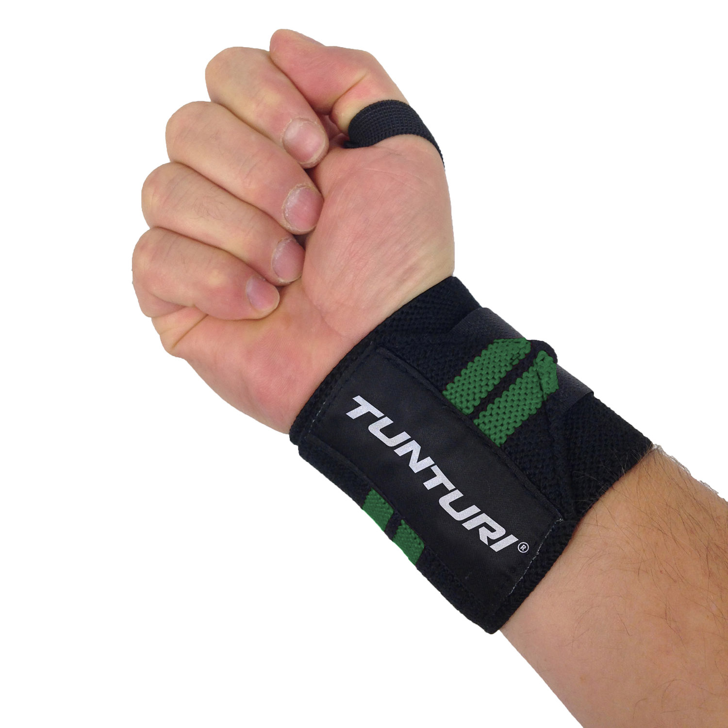 Tunturi Pols Wraps - Functional Training Wrist Wraps - Zwart / Green Tunturi Pols Wraps - Functional Training Wrist Wraps - Zwart / Green