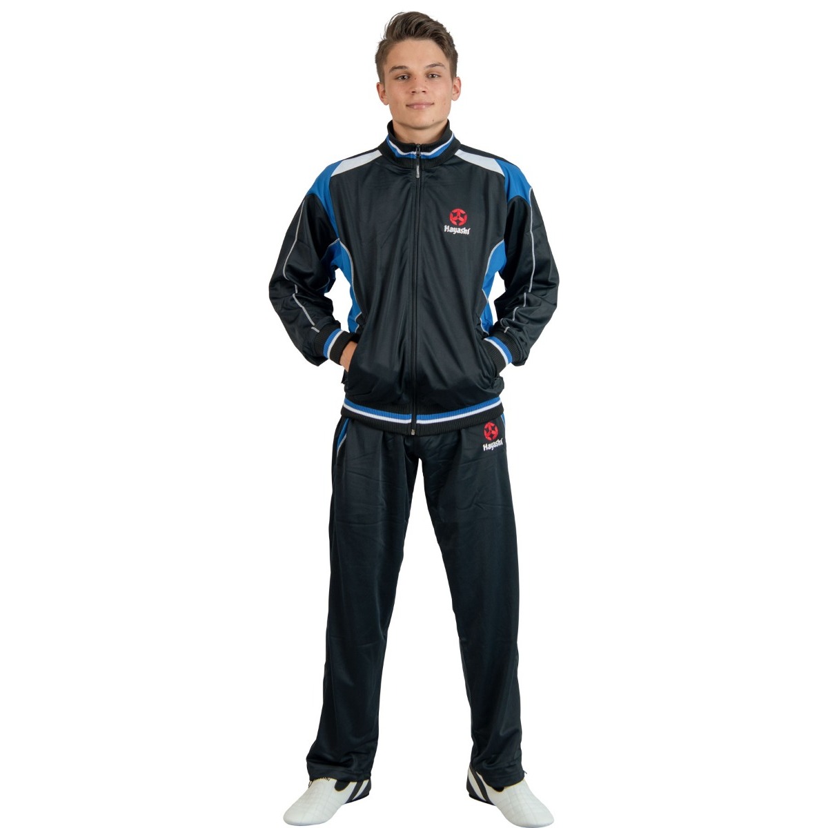Hayashi Trainingspak - Kids - Zwart / Blauw Hayashi Trainingspak - Kids - Zwart / Blauw