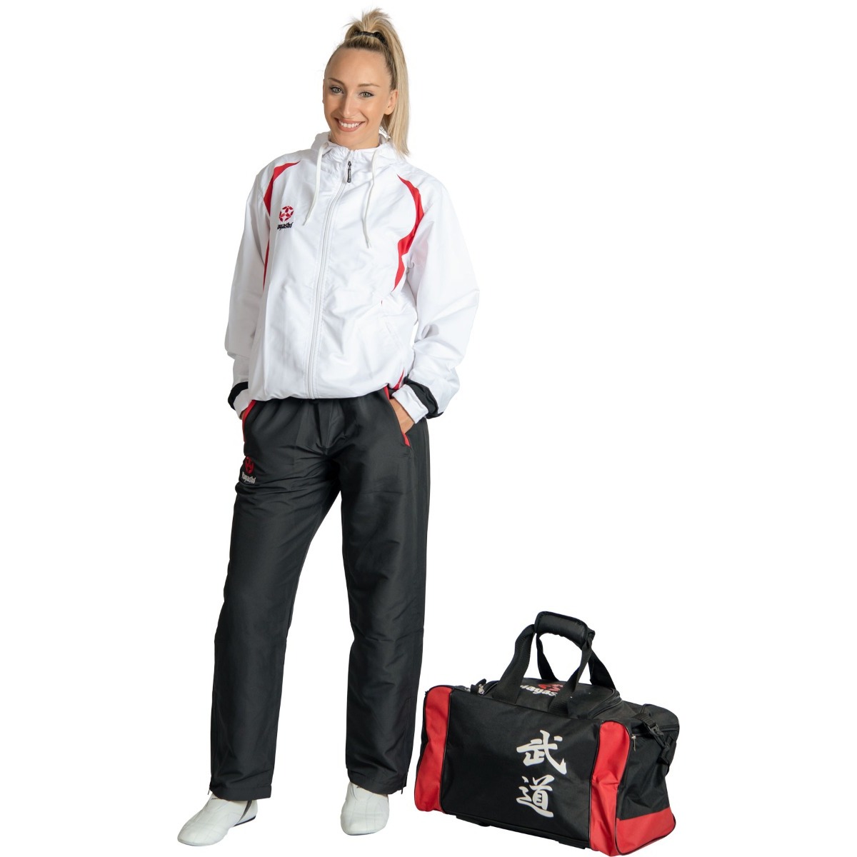 Hayashi Trainingspak - Hayashi - Wit / Rood Hayashi Trainingspak - Hayashi - Wit / Rood