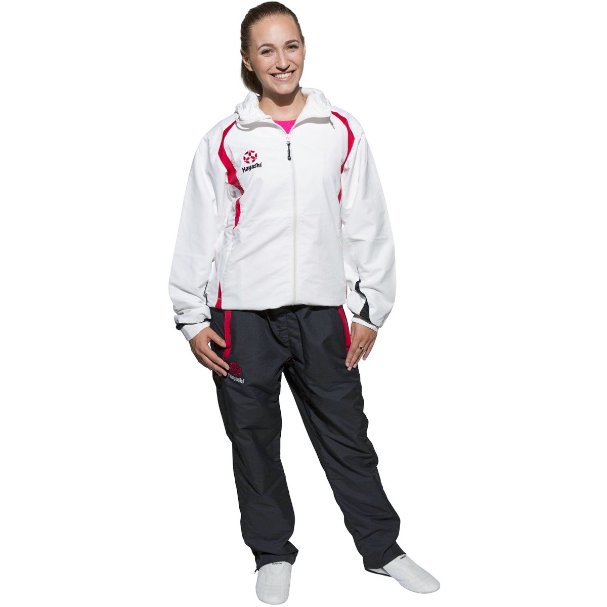 Hayashi Trainingspak - Hayashi - Wit / Rood Hayashi Trainingspak - Hayashi - Wit / Rood