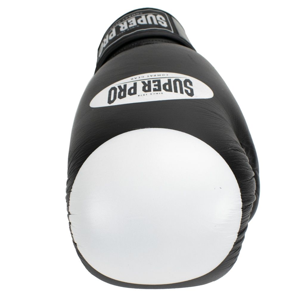 Super Pro Combat Gear Bokshandschoen - Boxer Pro - Zwart / Wit Super Pro Combat Gear Bokshandschoen - Boxer Pro - Zwart / Wit