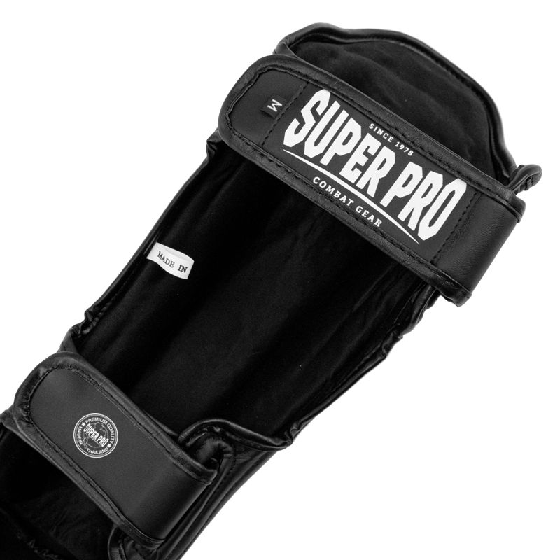 Super Pro Combat Gear Scheenbeschermer - Pattaya Made In Thailand - Zwart / Geel Super Pro Combat Gear Scheenbeschermer - Pattaya Made In Thailand - Zwart / Geel