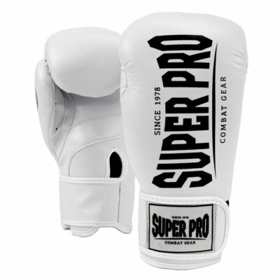Super Pro Combat Gear Bokshandschoen - Champ - Zwart / Wit