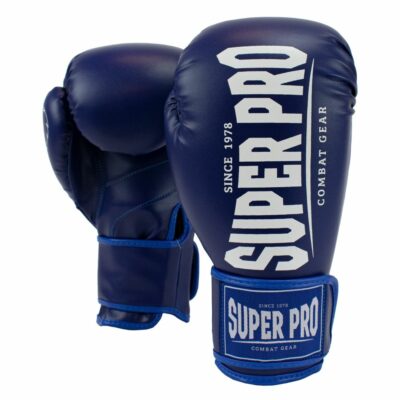 Super Pro Combat Gear Bokshandschoen - Champ - Blauw / Wit