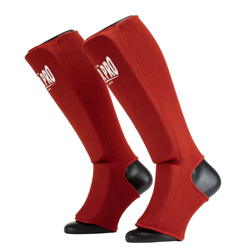 Super Pro Combat Gear Scheenbeschermer - Defender - Rood / Wit Super Pro Combat Gear Scheenbeschermer - Defender - Rood / Wit