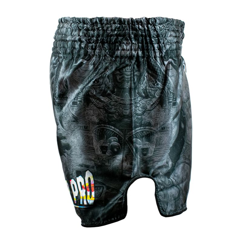Super Pro Combat Gear Thaishort - Pattaya Made In Thailand - Zwart / Geel Super Pro Combat Gear Thaishort - Pattaya Made In Thailand - Zwart / Geel