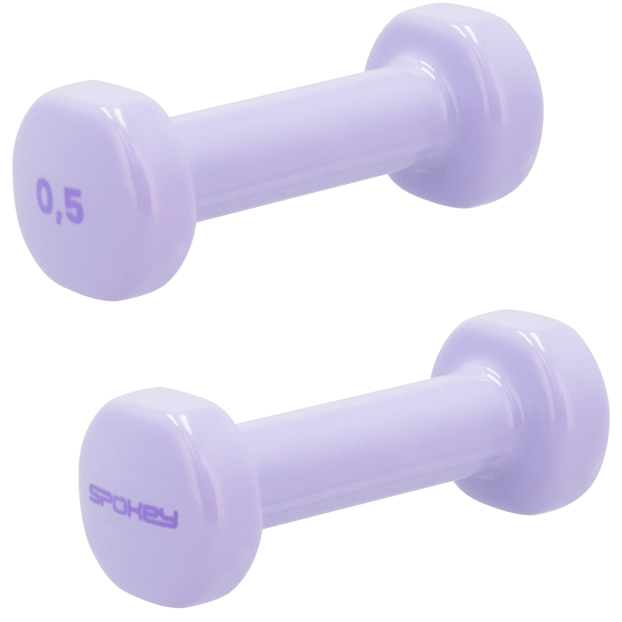 Spokey Shape IV vinyl dumbbells 2 x 0,5 kg paars Spokey Shape IV vinyl dumbbells 2 x 0,5 kg paars