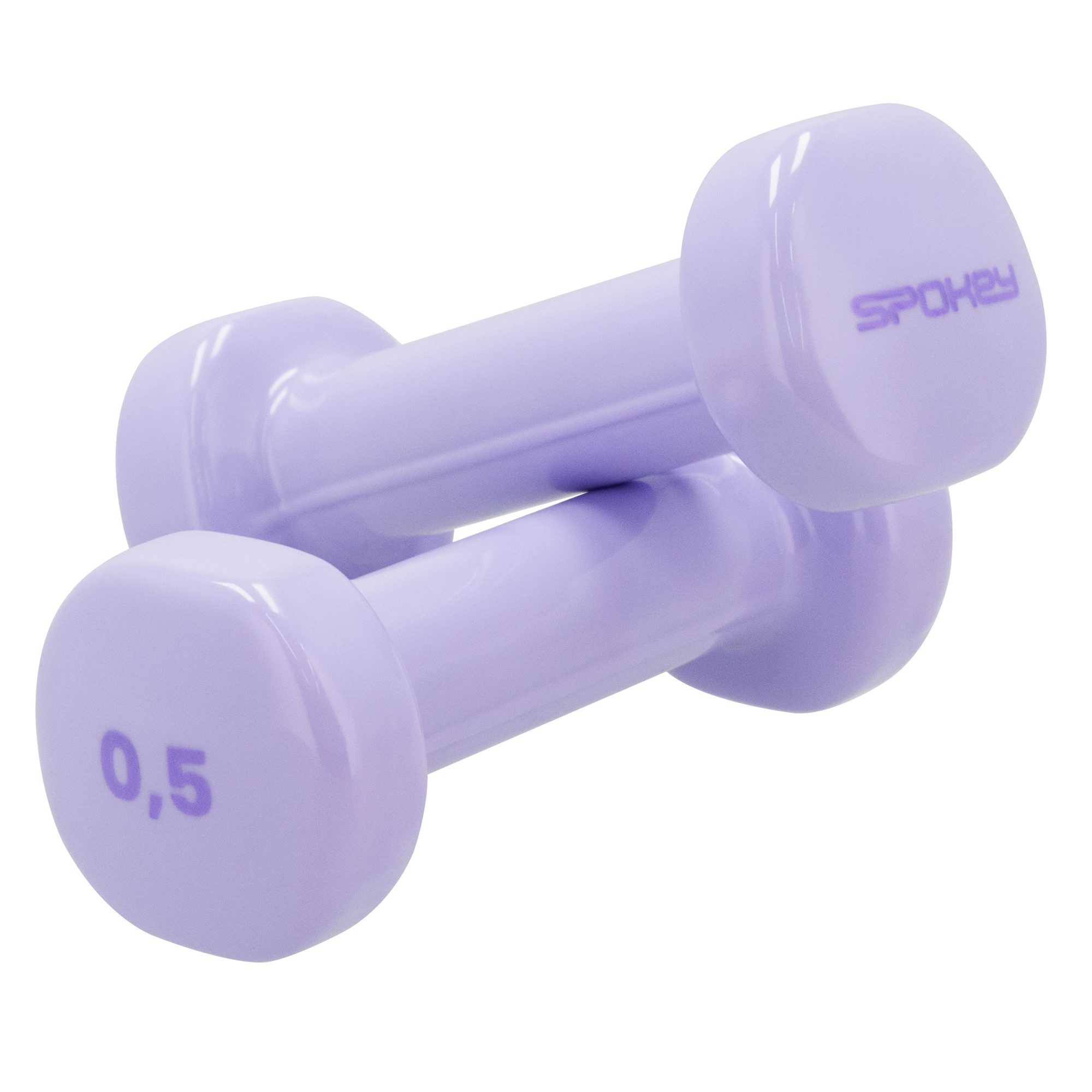 Spokey Shape IV vinyl dumbbells 2 x 0,5 kg paars Spokey Shape IV vinyl dumbbells 2 x 0,5 kg paars