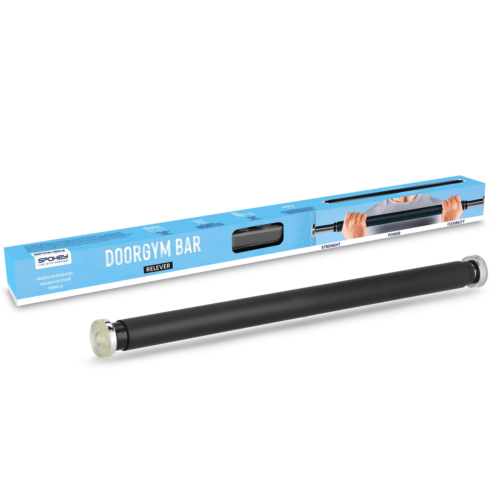 Spokey verstelbare deur optrekstang 62 100 cm RELEVER Spokey verstelbare deur optrekstang 62 100 cm RELEVER