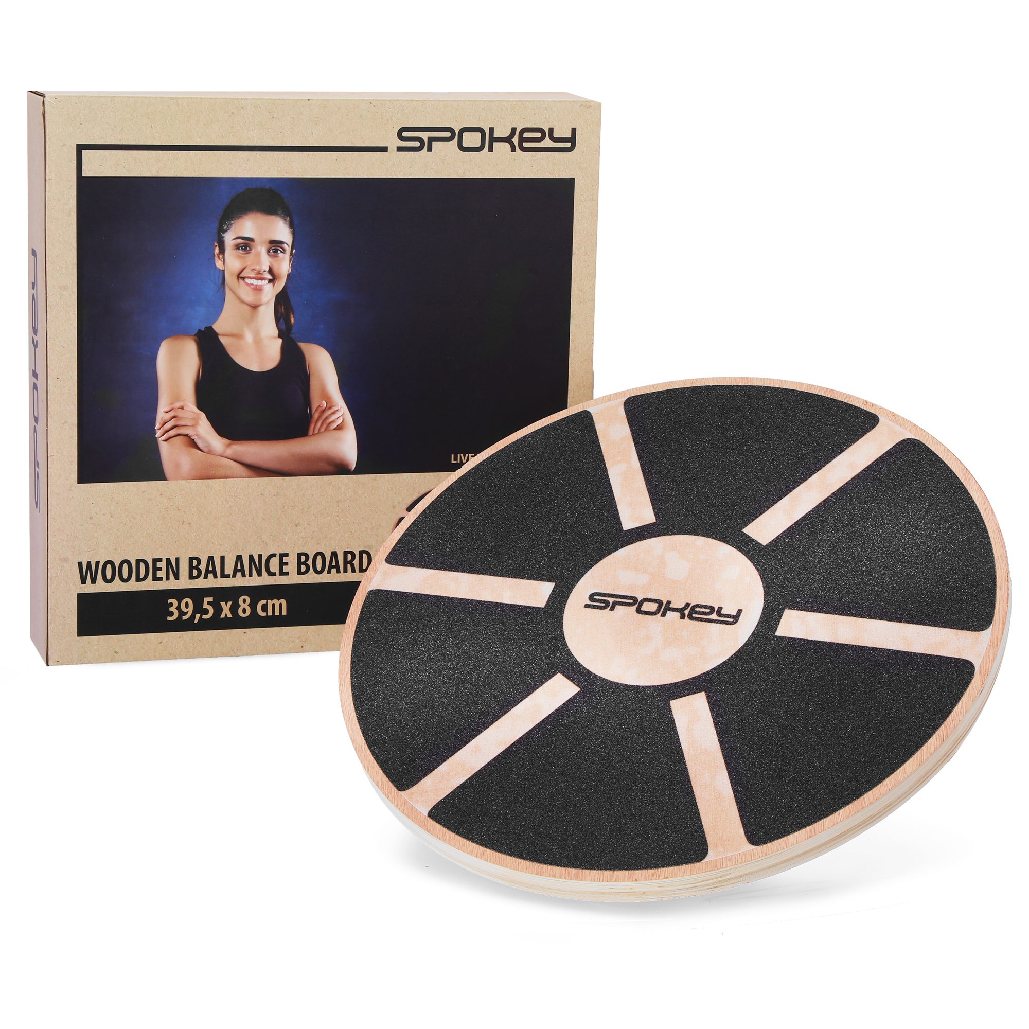 Spokey Houten Balansbord 58 cm 110 kg Spokey Houten Balansbord 58 cm 110 kg