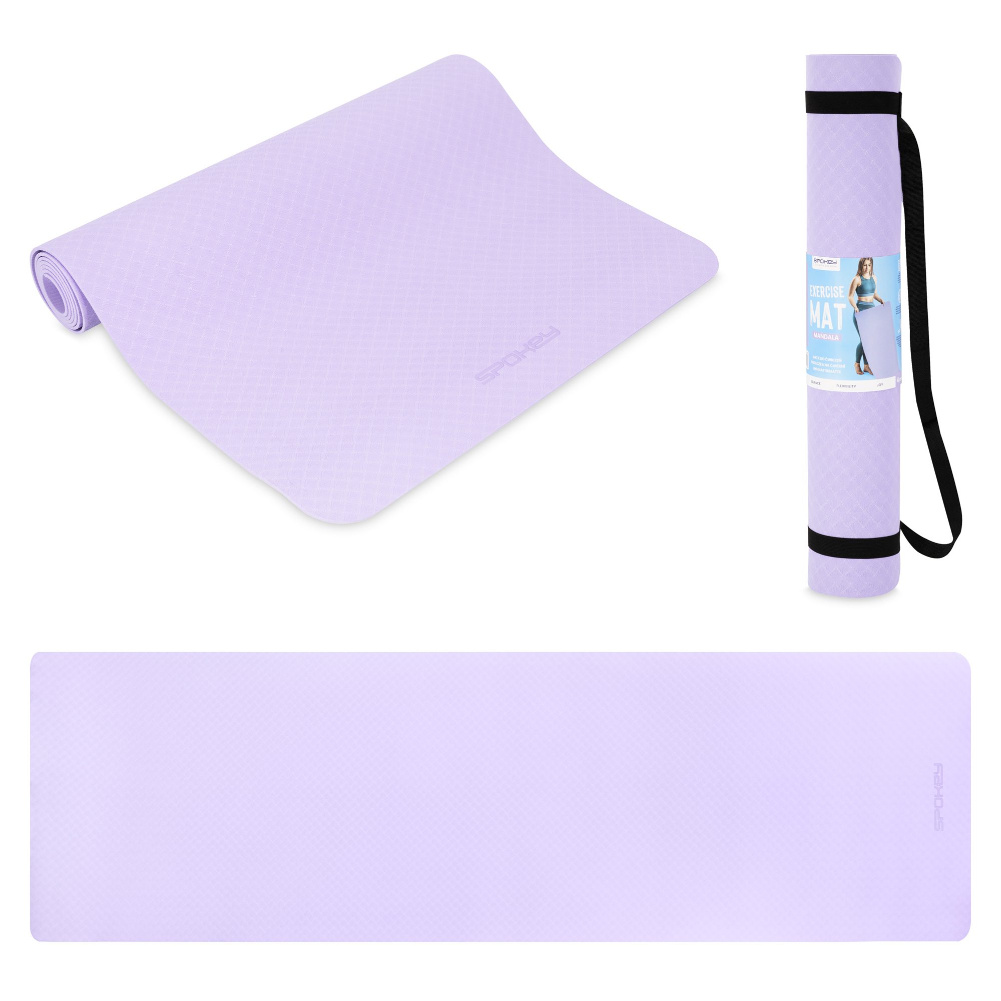 Spokey Mandala yoga en fitnessmat paars 183 x 61 cm Spokey Mandala yoga en fitnessmat paars 183 x 61 cm