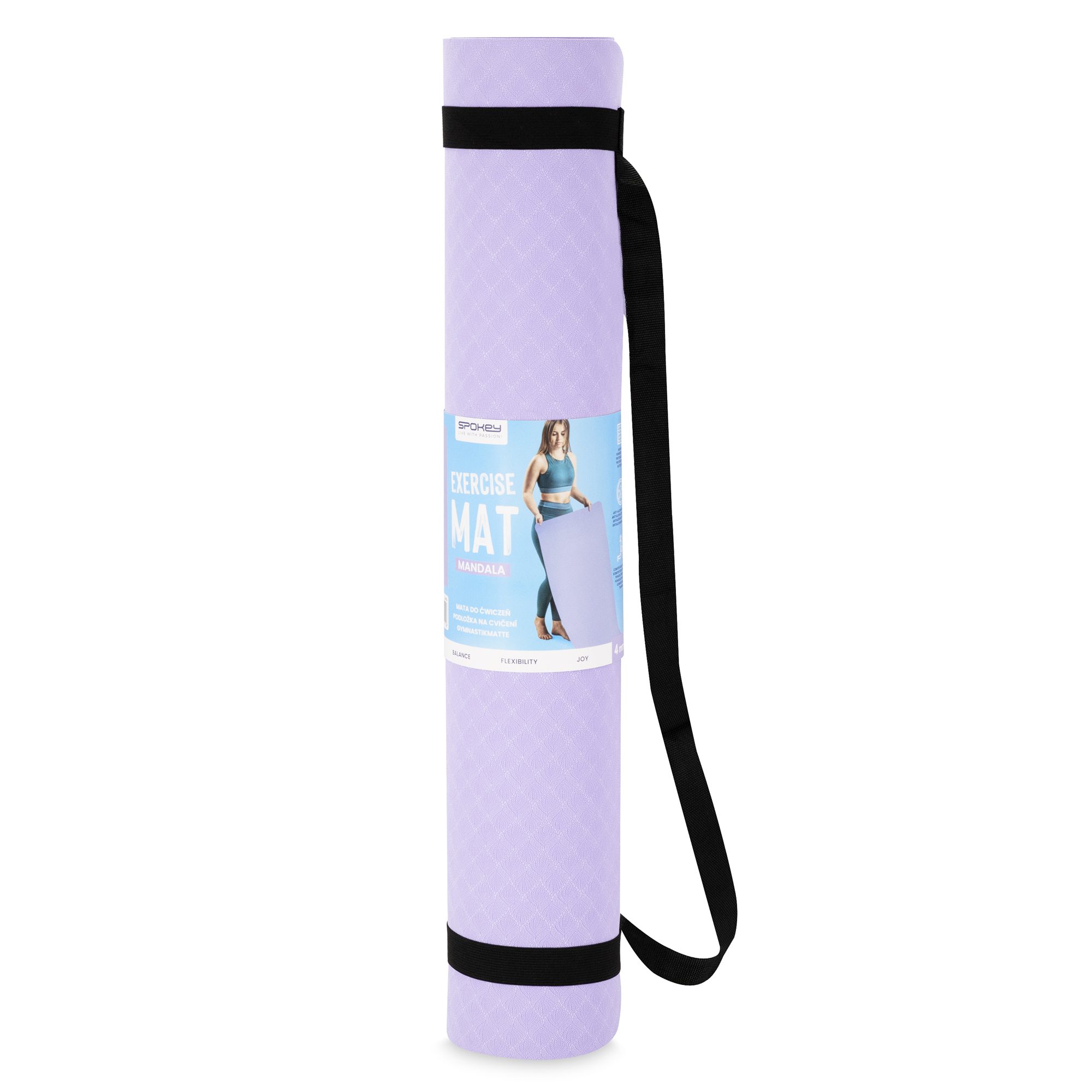 Spokey Mandala yoga en fitnessmat paars 183 x 61 cm Spokey Mandala yoga en fitnessmat paars 183 x 61 cm