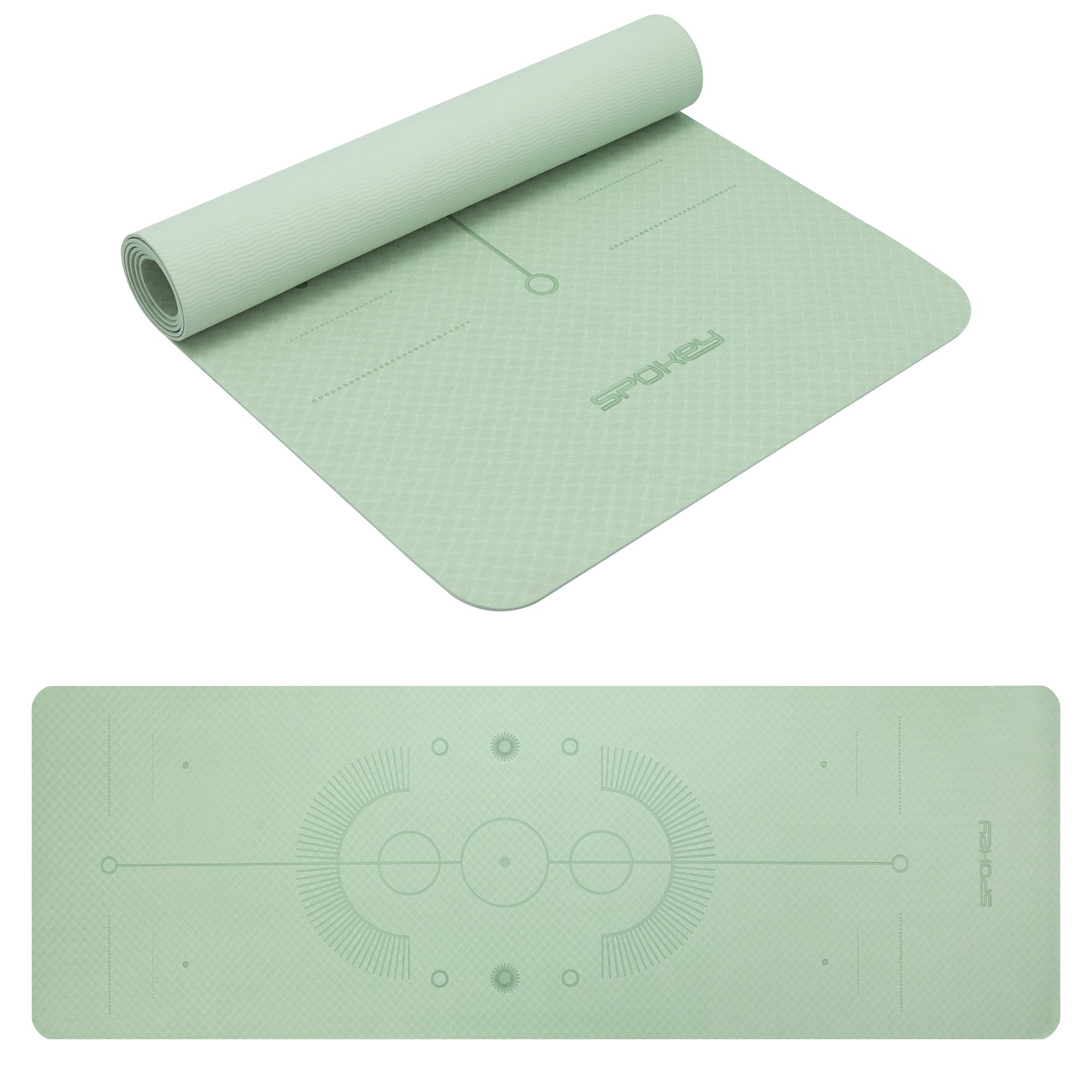 Spokey Mandala yoga en fitnessmat groen 183 x 61 cm Spokey Mandala yoga en fitnessmat groen 183 x 61 cm