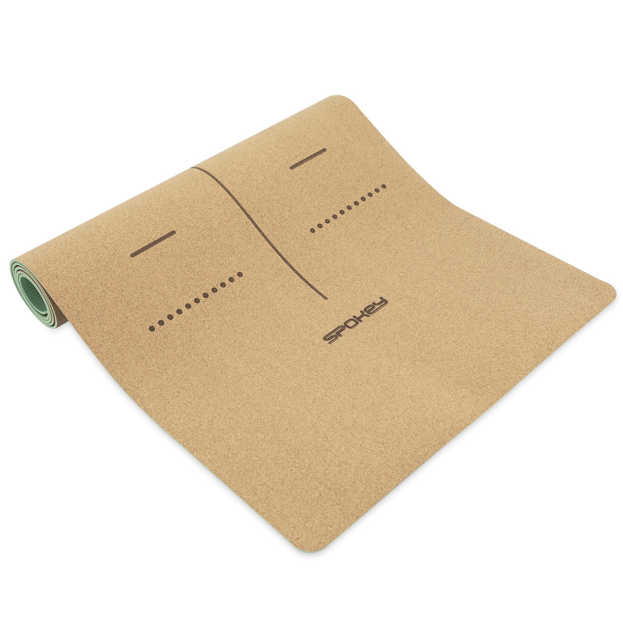 Spokey Savasana Kurken Yogamat Groen 183 x 61 cm Spokey Savasana Kurken Yogamat Groen 183 x 61 cm