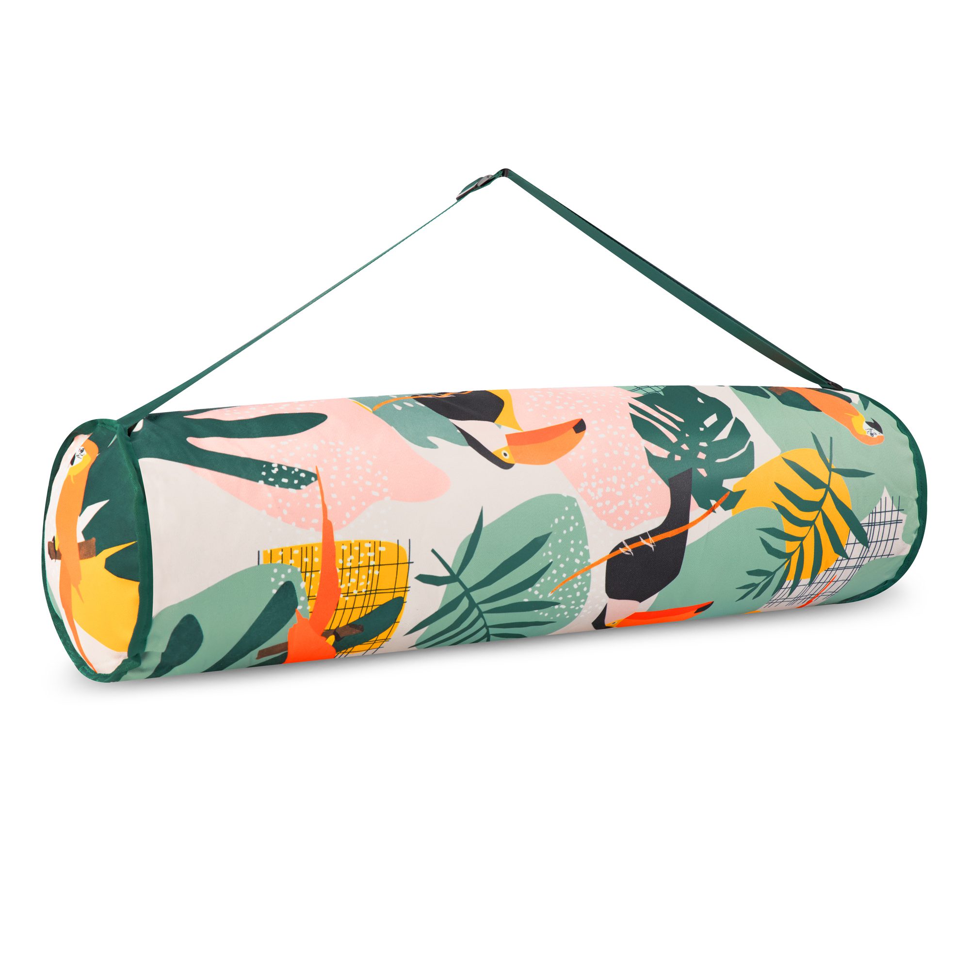 Spokey Home Jungle yogamat tas met bloemenprint