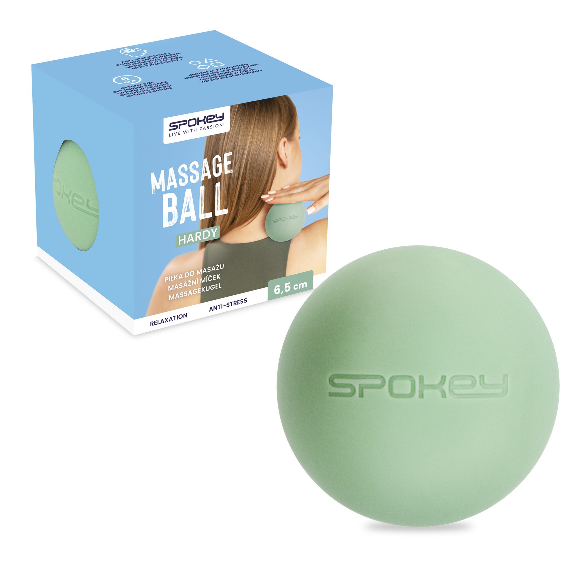 Spokey Hardy massage gel bal groen Spokey Hardy massage gel bal groen