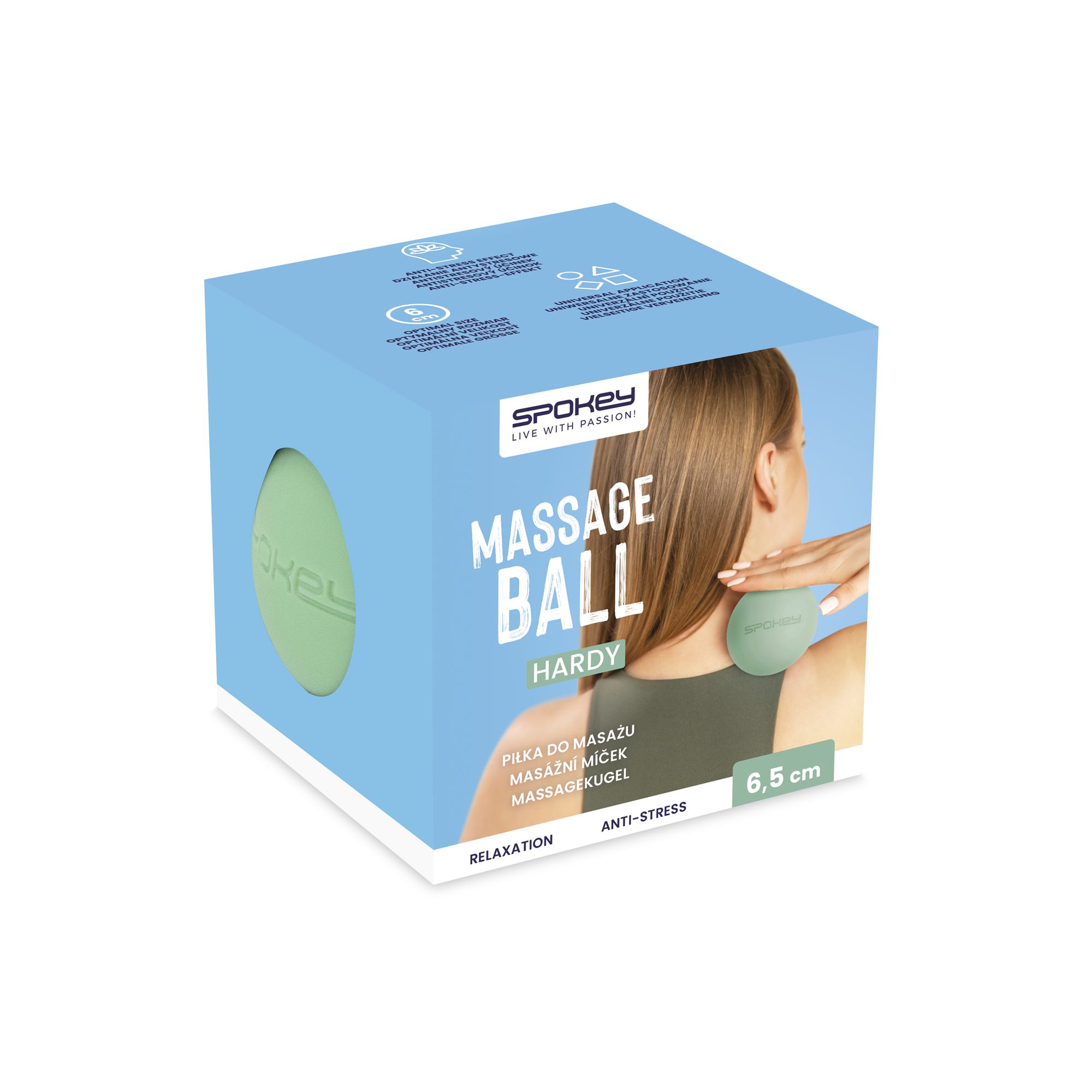 Spokey Hardy massage gel bal groen Spokey Hardy massage gel bal groen