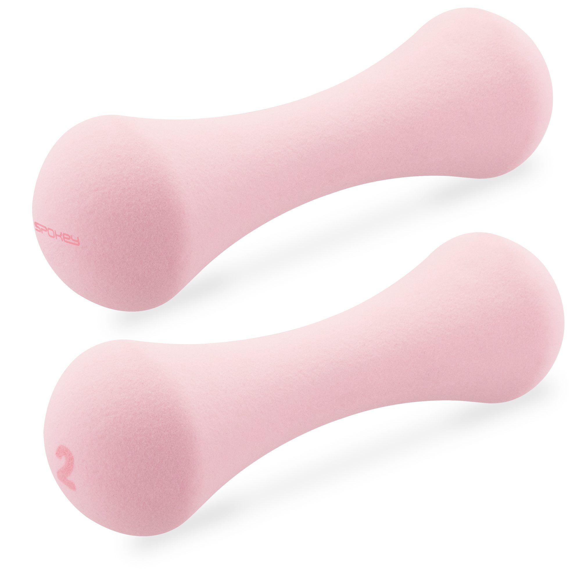 Spokey BONE neopreen dumbbells set 2x2 kg roze Spokey BONE neopreen dumbbells set 2x2 kg roze