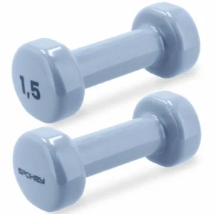 Spokey vinyl dumbbells set 2 x 1,5 kg blauw