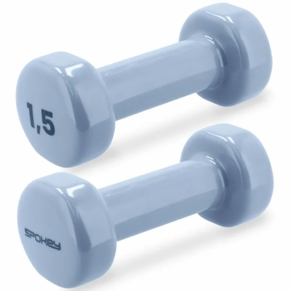 Spokey vinyl dumbbells set 2 x 1,5 kg blauw