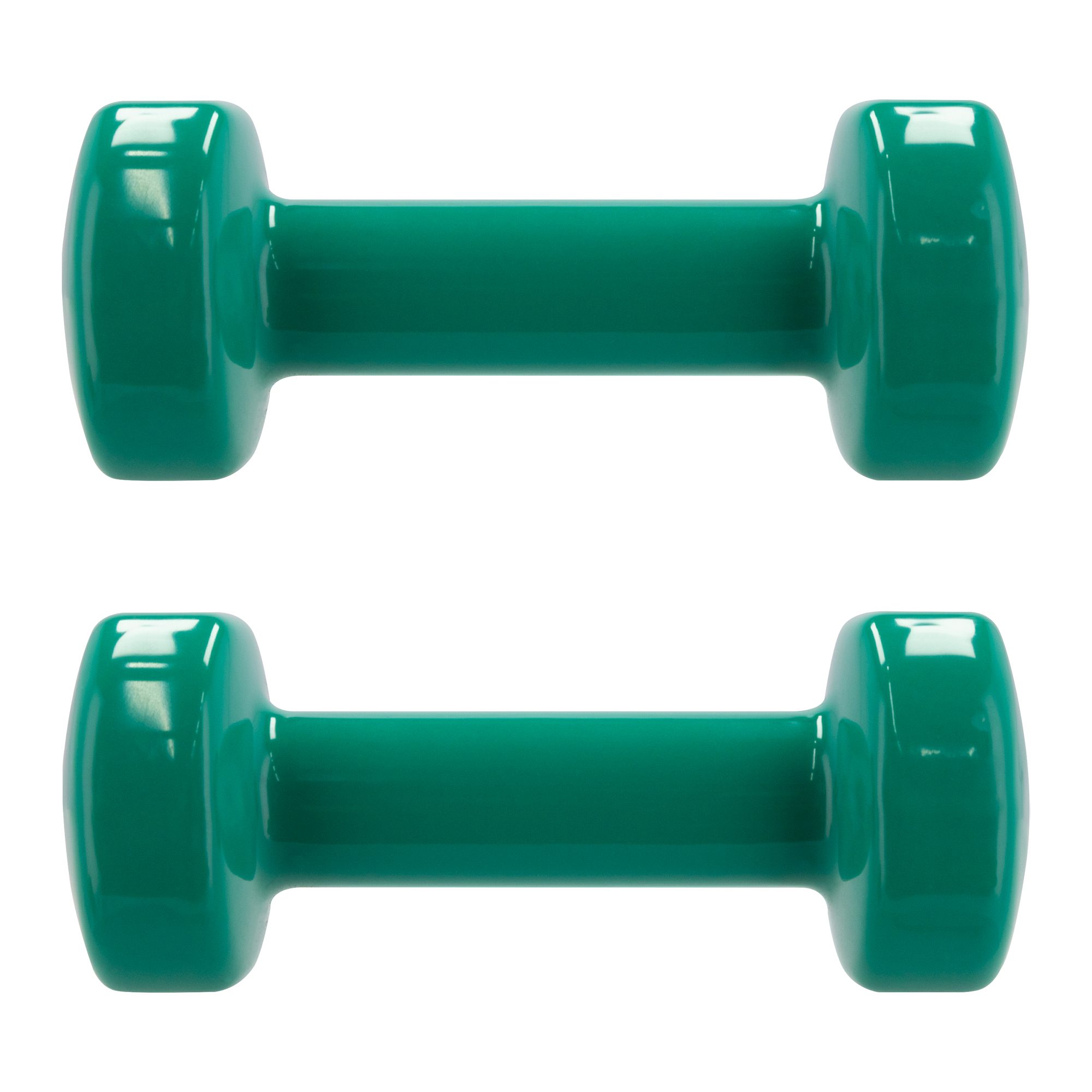 Spokey SHAPE vinyl dumbbell set 2 x 2 kg groen Spokey SHAPE vinyl dumbbell set 2 x 2 kg groen