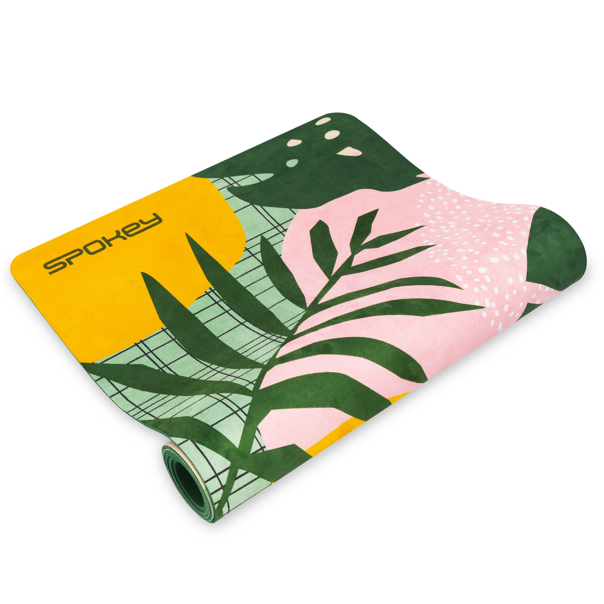 Spokey Home Jungle Fitnessmat Antislip Microfiber Suède 183x61 cm Spokey Home Jungle Fitnessmat Antislip Microfiber Suède 183x61 cm